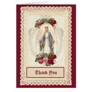 Traditional Catholic Funeral Virgin Mary Funeral Cards