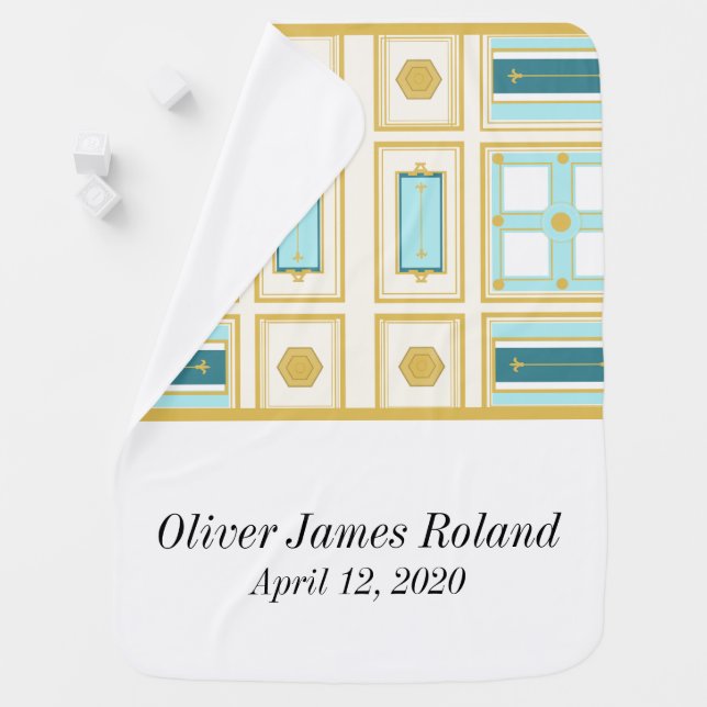 Traditional Catholic Infant Baptism Baby Blanket (In Situ)