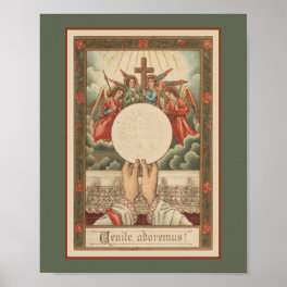 Traditional Catholic Latin Mass Christmas Angels Poster