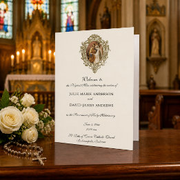 Traditional Catholic Latin Mass Wedding Program
