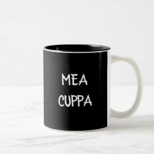 Traditional Catholic Latin Mea Cuppa Two-Tone Coffee Mug