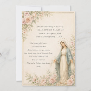 Traditional Catholic Marian Funeral Prayer Memoria