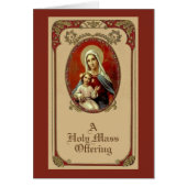 Traditional Catholic Mary Sympathy Mass Offering (Front)