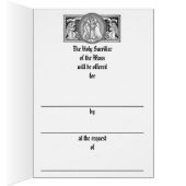 Traditional Catholic Mass Offering Memorial Cards (Inside (Right))