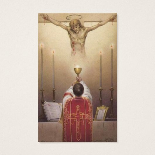TRADITIONAL CATHOLIC PRIEST ORDINATION HOLY CARDS (Front)