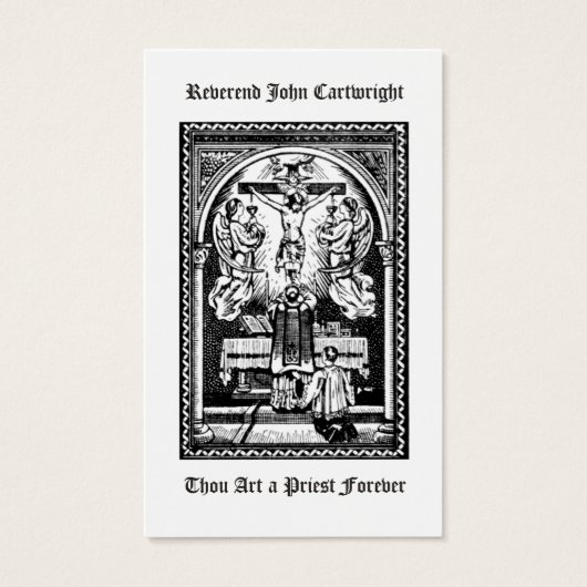 TRADITIONAL CATHOLIC PRIEST ORDINATION HOLY CARDS (Front)
