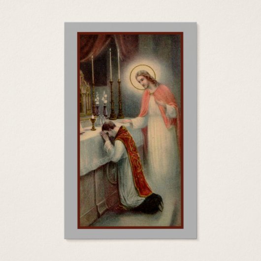 Traditional Catholic Priest Ordination Holy Cards (Front)