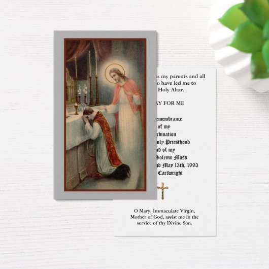 Traditional Catholic Priest Ordination Holy Cards (Desk)