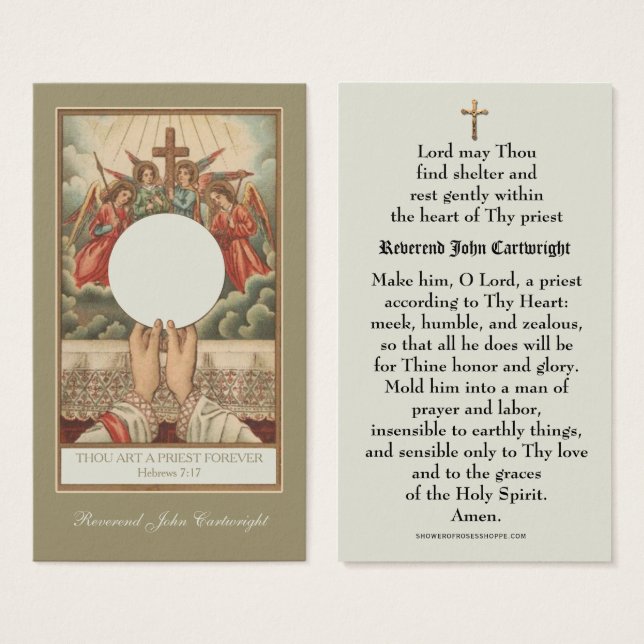 Traditional Catholic Priest Prayer Religious  (Front & Back)