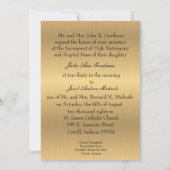 Traditional Catholic Religious Wedding Invitation (Back)