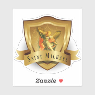 Traditional Catholic St. Michael Shield Angel Sticker