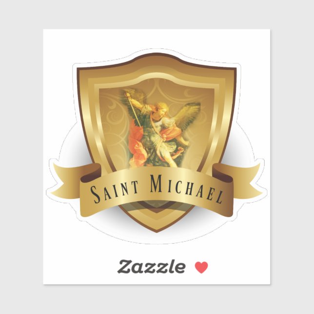 Traditional Catholic St. Michael Shield Angel Sticker (Sheet)