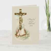 Traditional Catholic Sympathy Condolence Crucifix