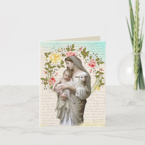 Traditional Catholic Sympathy Mass Offering Cross Card