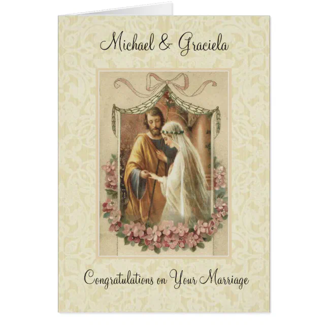 Traditional Catholic Virgin Mary Joseph Wedding Zazzle