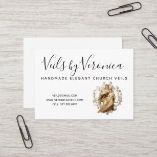 Traditional Catholic Virgin Mary Mount Carmel Jesu Business Card