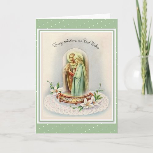 Traditional Catholic Wedding Blessed Virgin Mary Card