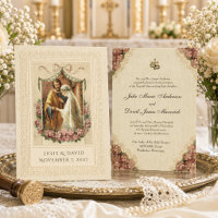 Traditional Catholic Wedding Bride Groom