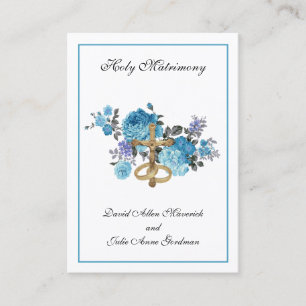 Traditional Catholic Wedding Favor Holy Card