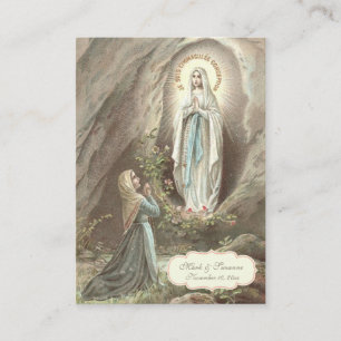 Traditional Catholic Wedding Favor Holy Card