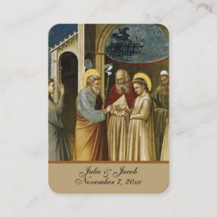 Traditional Catholic Wedding Favor Holy Card