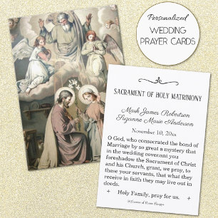 Traditional Catholic Wedding Favor Holy Card