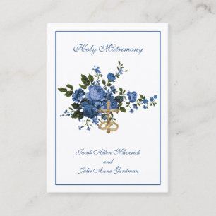 Traditional Catholic Wedding Favor Holy Card
