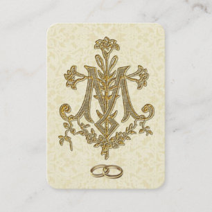 Traditional Catholic Wedding Favor Holy Card