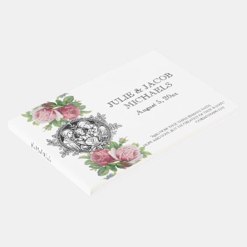 Traditional Catholic Wedding Holy Family Guest Book