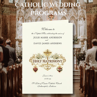 Traditional Catholic Wedding Latin Mass Program