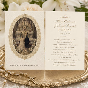 Traditional Catholic Wedding Nuptial Blessing Card