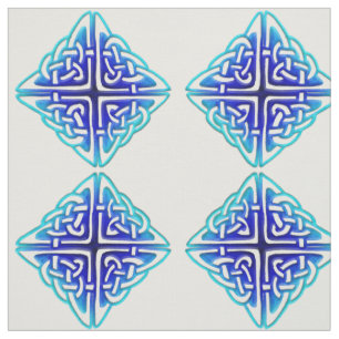 Traditional Celtic Diamond Knot Pattern Fabric