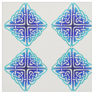 Traditional Celtic Diamond Knot Pattern Fabric
