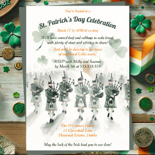 Traditional Celtic Irish St. Patrick’s Day Party Invitation