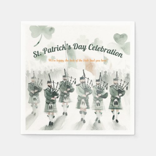 Traditional Celtic Irish St Patricks Day Party Napkins