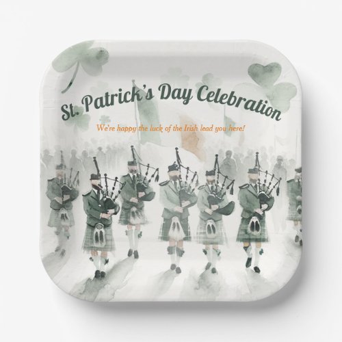 Traditional Celtic Irish St Patricks Day Party Paper Plates