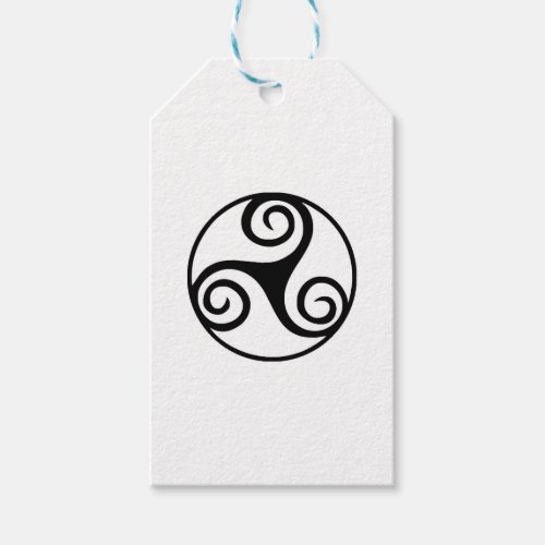 Traditional Celtic Triskele Design  Gift Tags