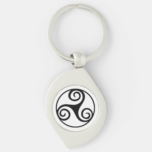 Traditional Celtic Triskele Design  Keychain