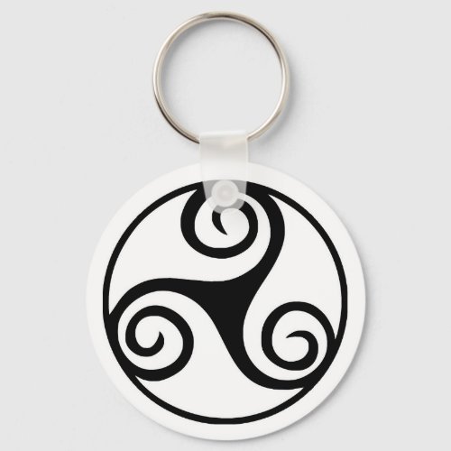 Traditional Celtic Triskele Design  Keychain