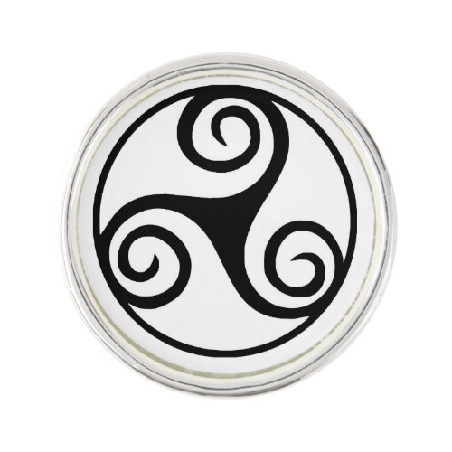 Traditional Celtic Triskele Design  Pin