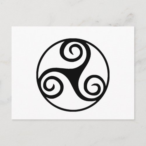 Traditional Celtic Triskele Design  Postcard