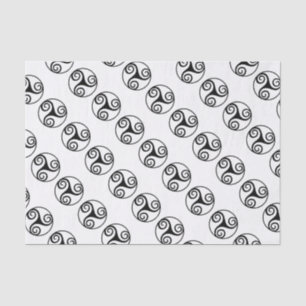 Traditional Celtic Triskele Design Tissue Paper