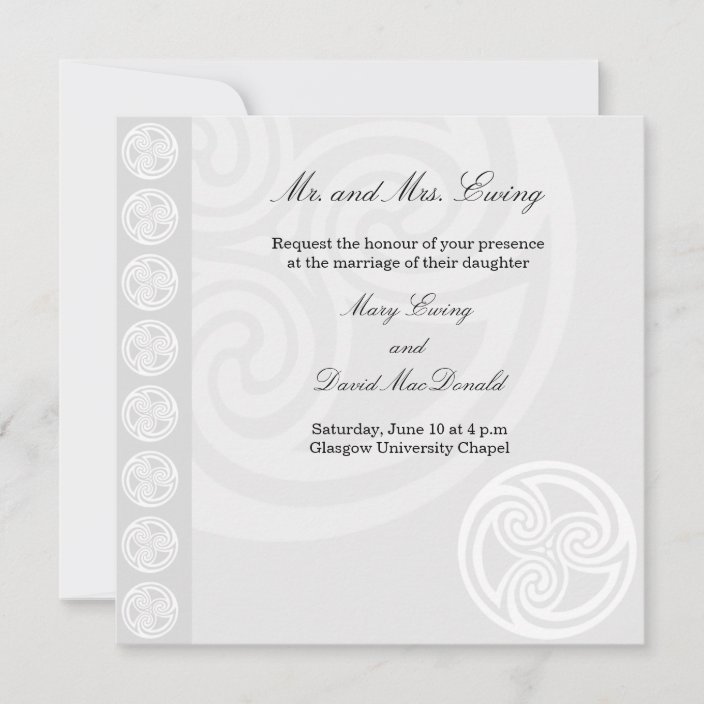 Traditional Celtic Wedding Invitation R131af654edde48229f0547affd384a09 Tcvtr 704 