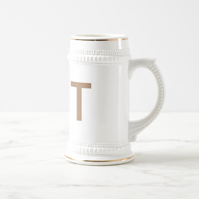 traditional ceramic beer stein (Right)