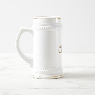 traditional ceramic beer stein