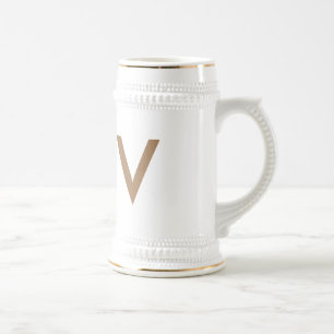 traditional ceramic beer stein