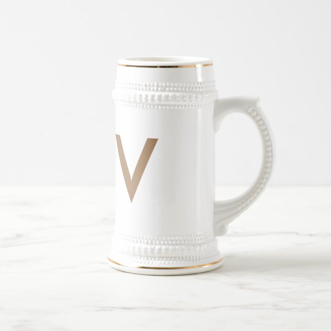 traditional ceramic beer stein (Right)