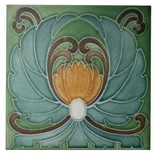 Art Nouveau Reproduction Decorative Ceramic tile 144 