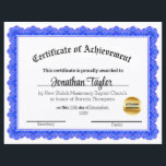 Traditional Certificate of Scholarship<br><div class="desc">This is a cerfificate of scholarship.  Generally for a church,  but can be used for other things also.</div>