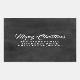 Traditional Chalkboard Merry Christmas Sticker